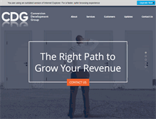 Tablet Screenshot of conversiondevelopmentgroup.com